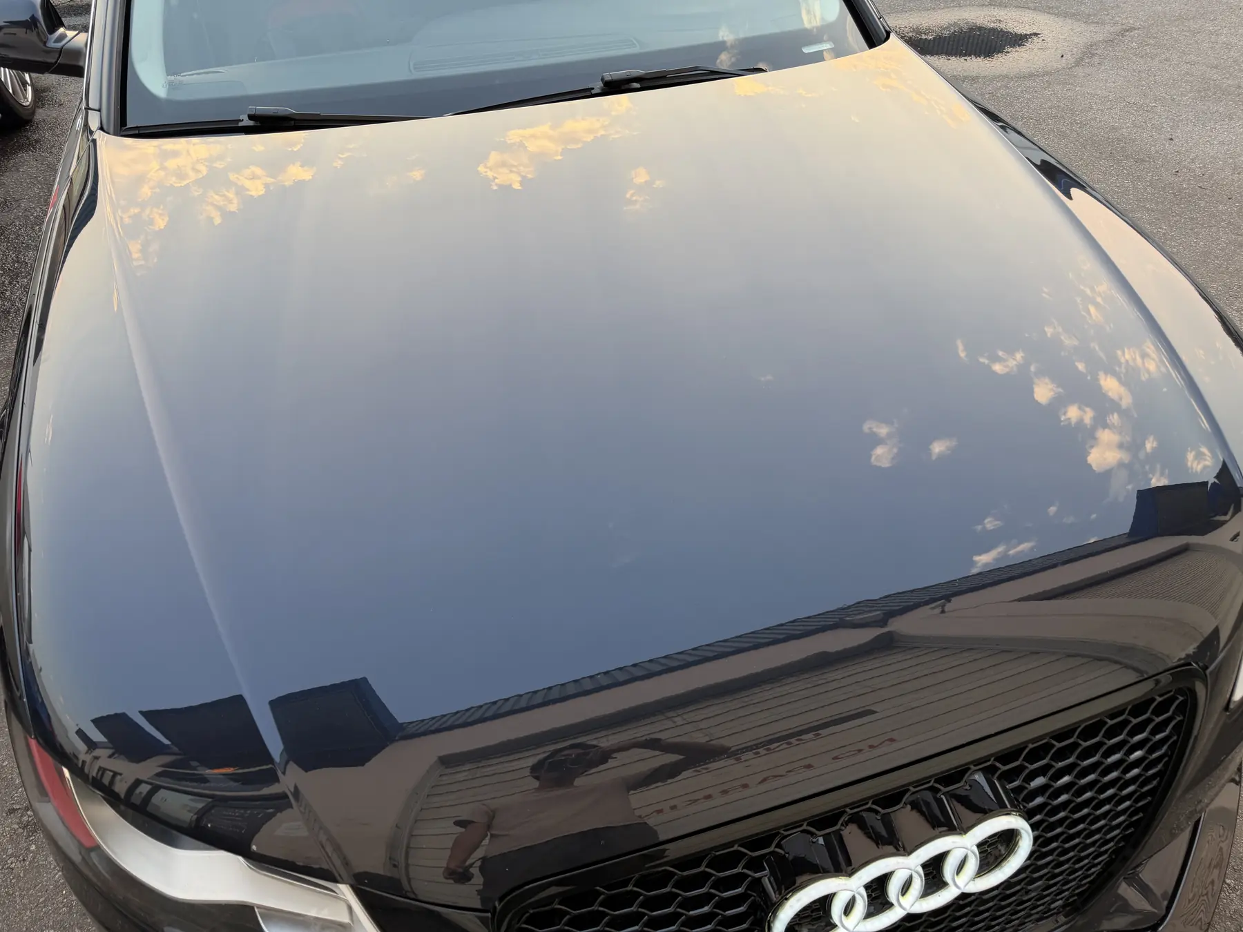 Audi 車漆修復完成效果